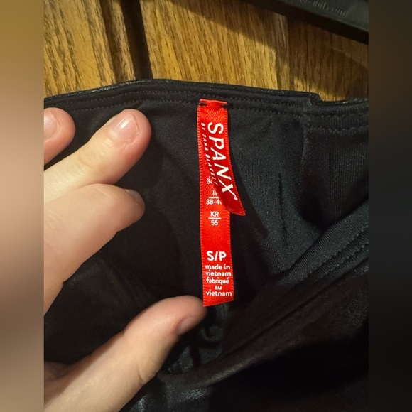 SPANX Classic Black faux leather Shapewear - Picture 3 of 7